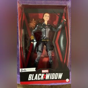 Barbie Black Widow Doll - Black & Gold Costume